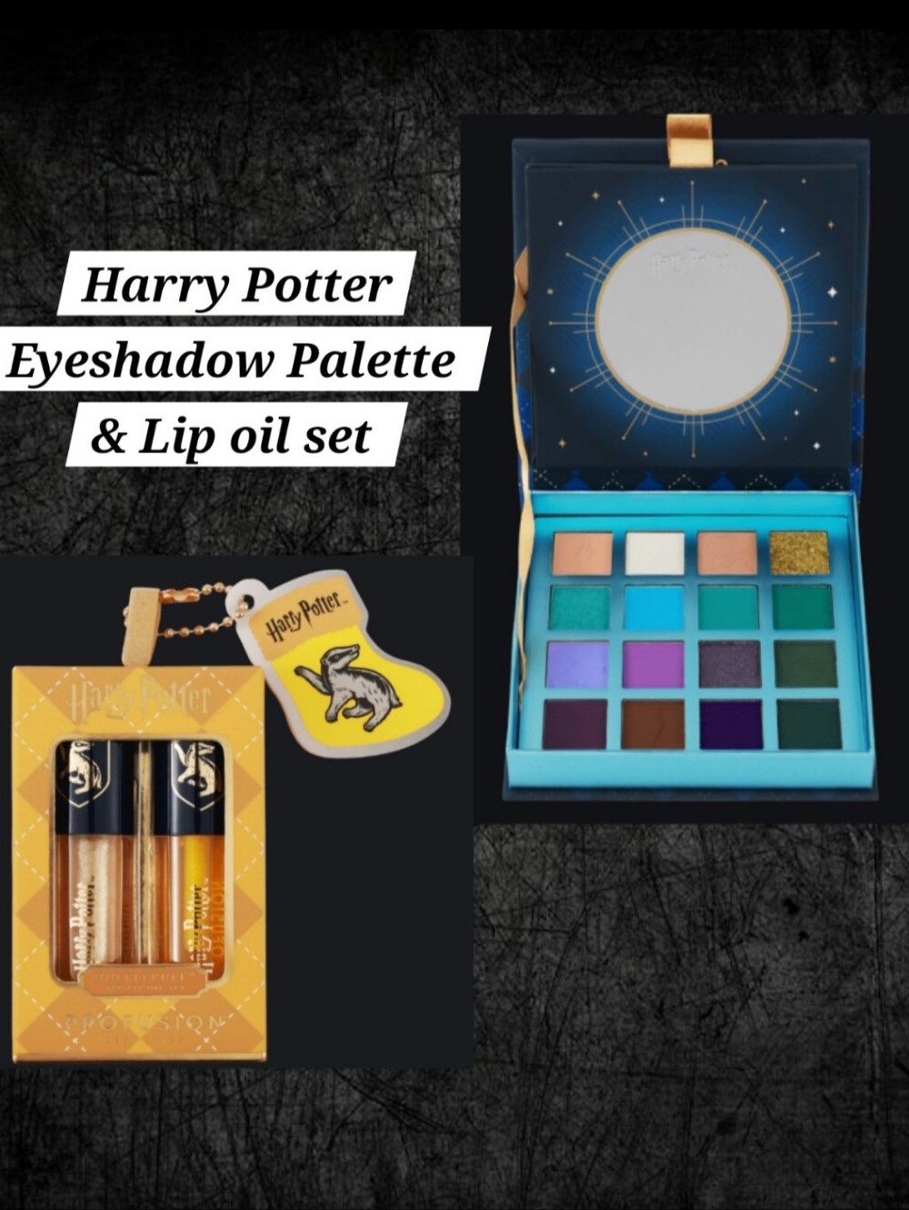 Profusion Harry Potter 16 Shade Eyeshadow Palette And Lip Oil Set NEW